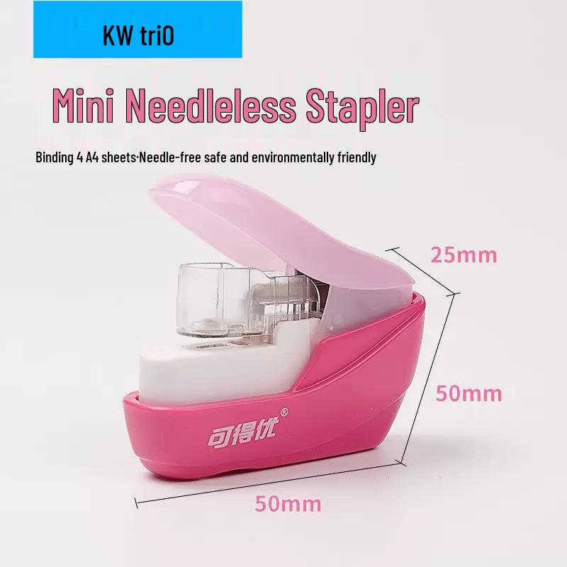 Kede You 5399 Effort-Saving Mini Stapleless Stapler for Safe Desktop and Child Use