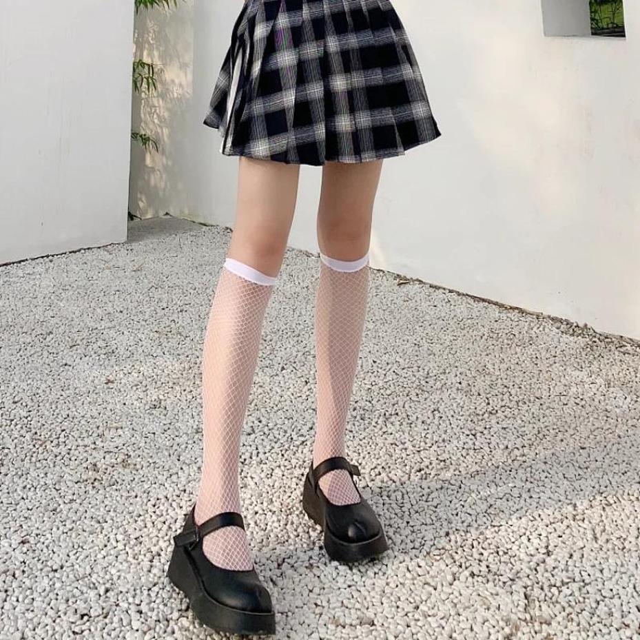 Ladies Sexy Mesh Fishnet Stockings Thigh Stockings Black Tube Socks Lolita Socks Bow Stockings Women Socks Socks Stockings Sexy