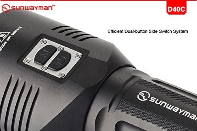 Sunwayman 2x18650 de Sunwayman D40C-2000 Lumeni-Lanternă cu două capete-Utilizează