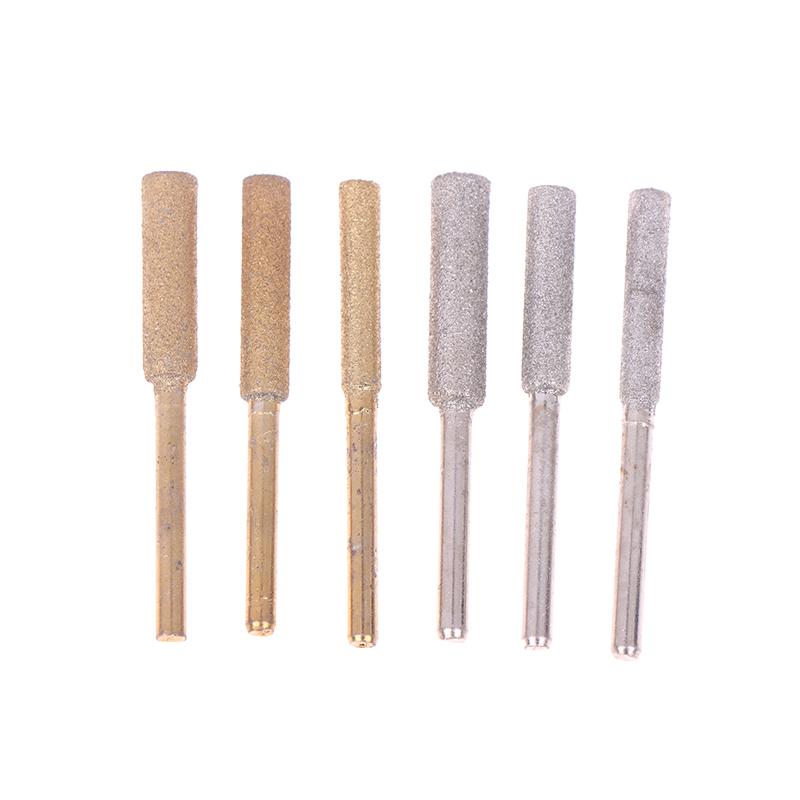 8Pcs Chainsaw Bits Titanium Plated Diamond Sharpener High Hardness Electric Chainsaw File 4/4.8/5.5Mm Chainsaw Sharpener Stone