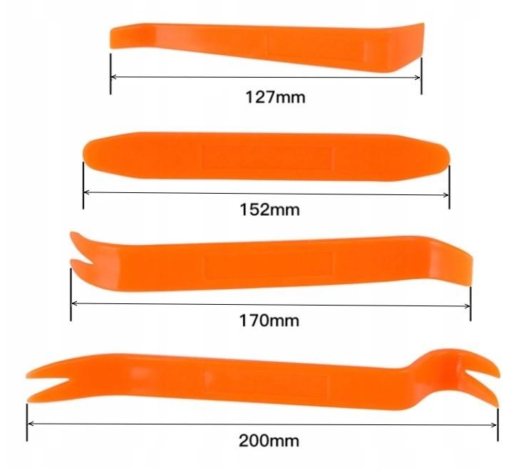 Car Plastic Removal Kit, 4 Pullers