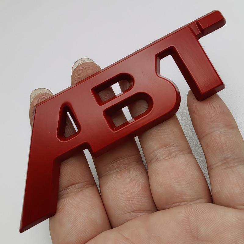 3D Metal Car Fender Trunk Body Tailgate Emblem Badge ABT Logo Decal Sticker