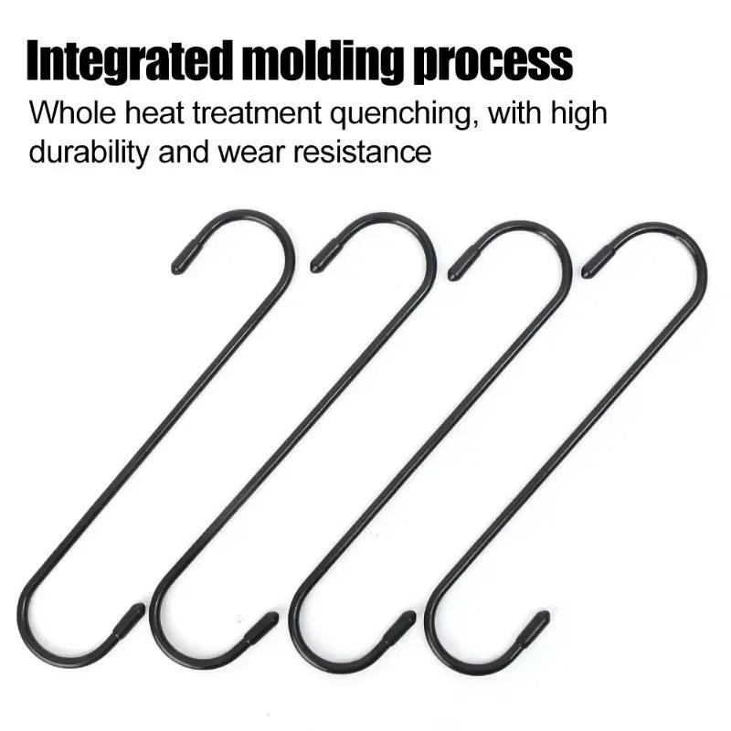 S-Shape Hanger Car Caliper Hook Tool Brake Caliper Hanger Hooks with Rubber Tips for Bearing Axle Automotive Accessories 4/1pcs