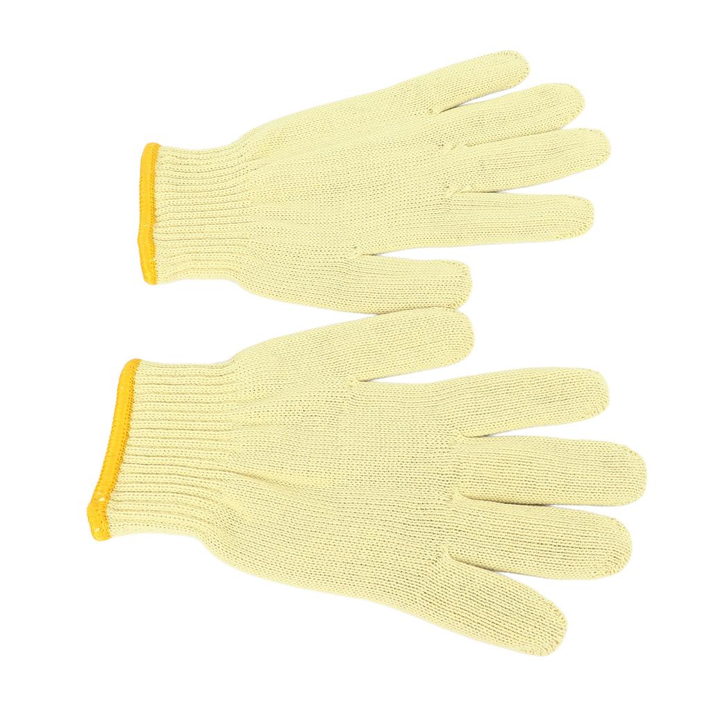 1 Pair Oven Mitts Double Layer Aramid Fiber 300 Celsius  High Temperature Resistant Knit Flexible Baking Gloves 24cm