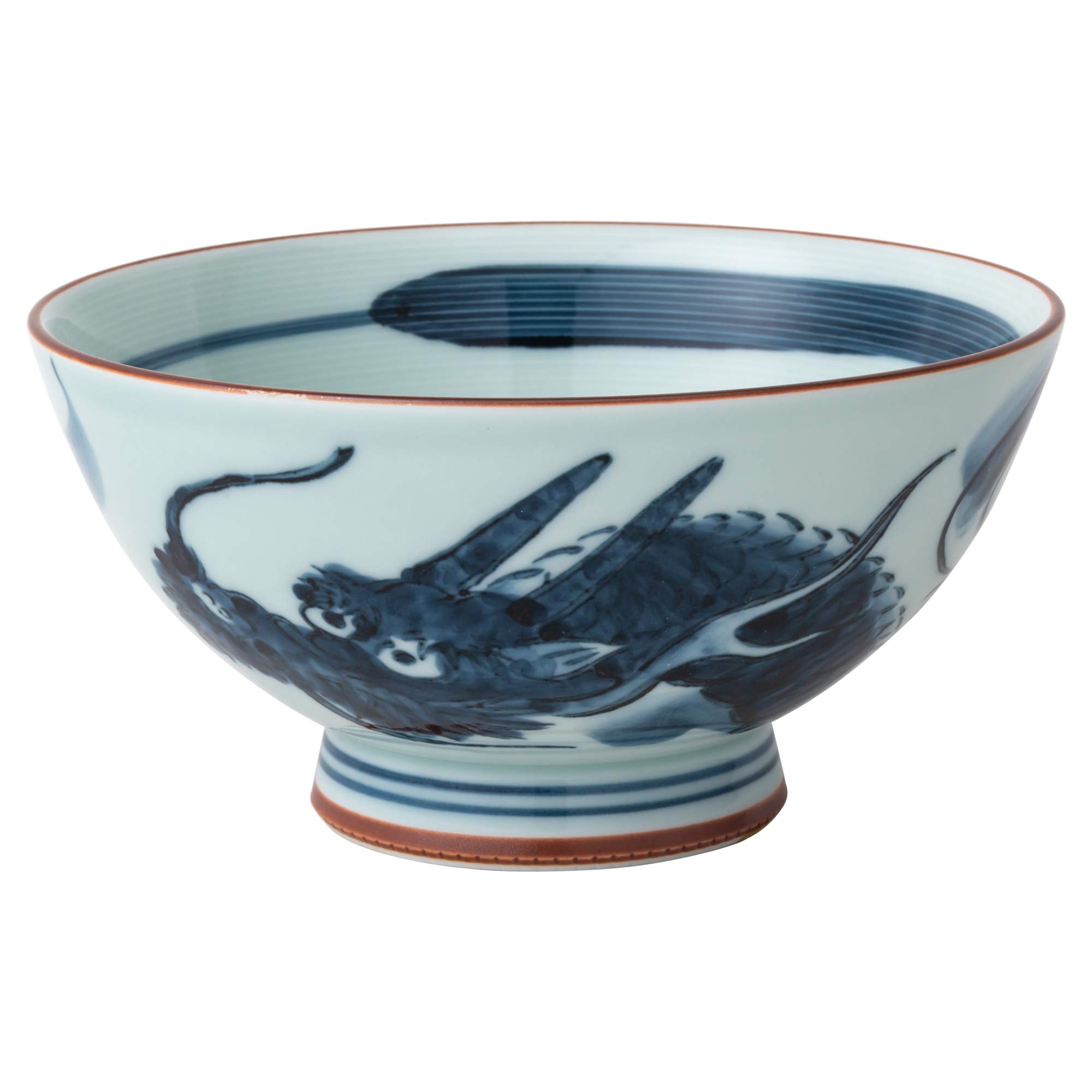 

Hasami ware rice bowl dragon design 73383 (extra large)