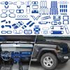 Conjunto Completo de Capas Decorativas para Console Central Azul para Jeep Wrangler JL JT 2018-