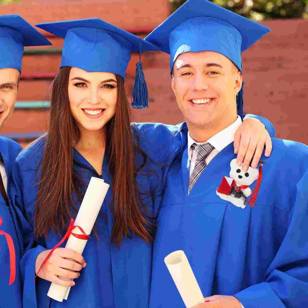 10 pcs/set Graduation Season Graduation Bear Doll Bouquet Bachelor Bear Plush Toy Birthday Gift