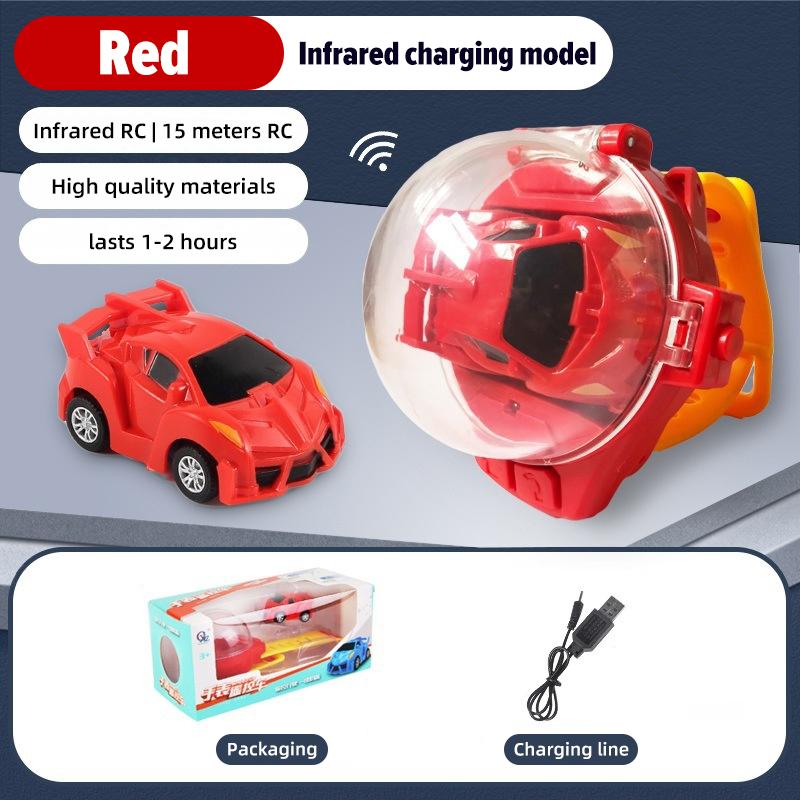 Mini Electric Watch Car Racing 2.4G Remote Control Car Portable Vehicle Kids Toys Christmas Gifts Parent-Child Interaction Game
