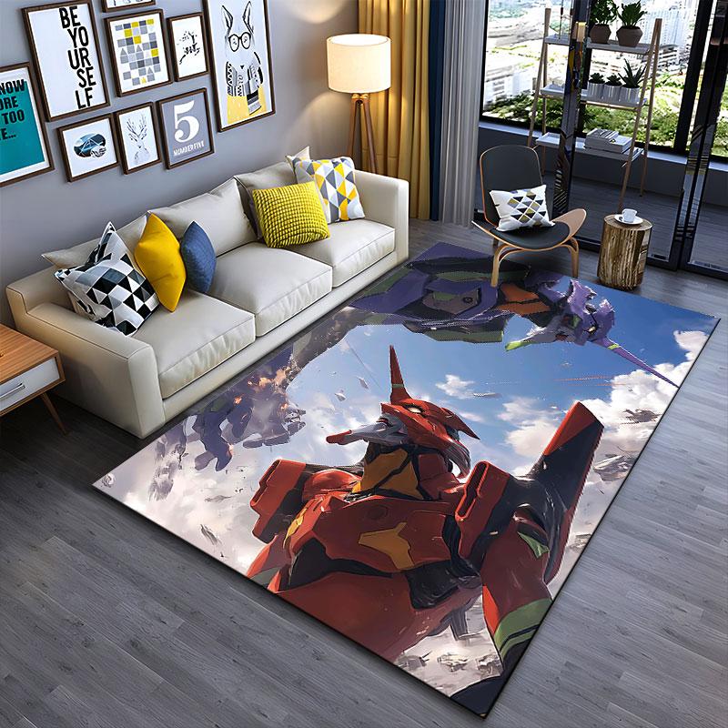"Mecha Battle Design Carpet" suitable as a non-slip mat for the living room or bedroom sofa