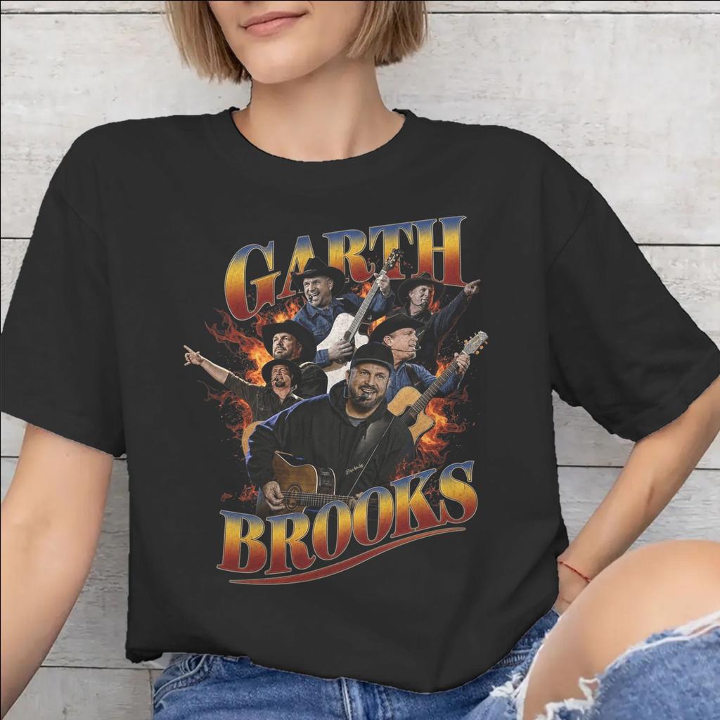 Garth Brooks Tour 2026 Printed T Shirt Unisex WoUnisex 100 Cotton Tee Shirt Clothes