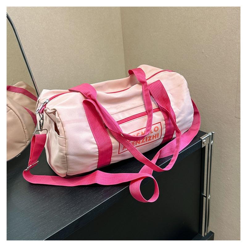 Sports Fitness Bag Short Leisure Travel Bag Girls Crossbody Shoulder Bag Tote Handbag