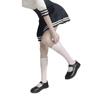 Black Silk Mesh Mid-Calf Over-the-Knee Socks - Thin, See-Through Summer Style