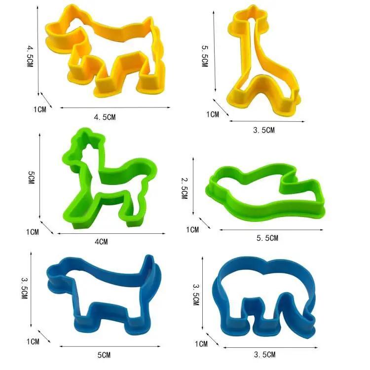 Dough Play Tools for Kids Dough Accessories Molds Dinosaur Fruit Roller Cutter Scissor Playdough Clay Mold Children DIY Toys