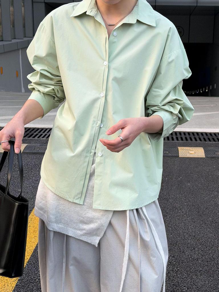 Lu Xi Women's 2026 Spring Korean Style Lapel Layered Casual Sun Protection Shirt
