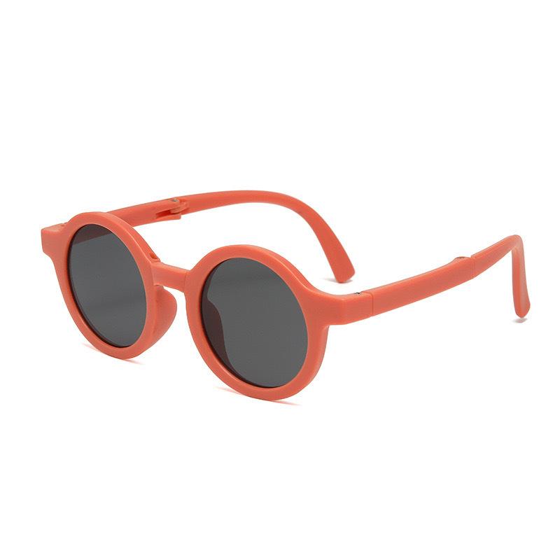 Faltbare runde Retro-Sonnenbrille für Kinder mit UV-Schutz