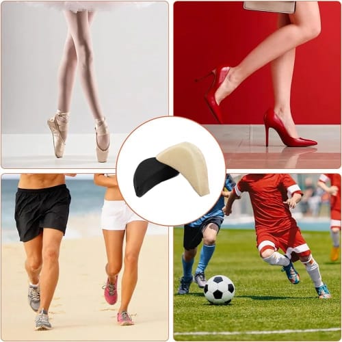 WFGPXC Toe Cushion for High Heels, Shoe Size Adjustment, Toe Padding, Prevents Shoes from Slipping, Memory Foam, 4 Pairs (8 Pieces)