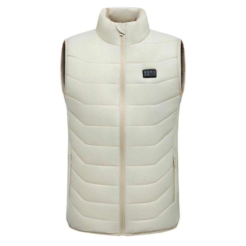 Unisex Plus Size Smart Heated Vest - USB Electric Winter Warmth, 28 Zones