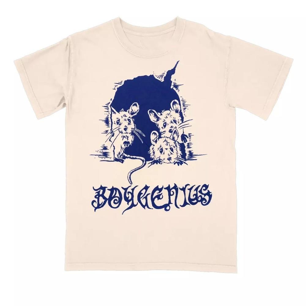 NEW Boygenius Mice Short Sleeve Sand All Size Shirt Beige Color SU697 Unisex T-Shirt M