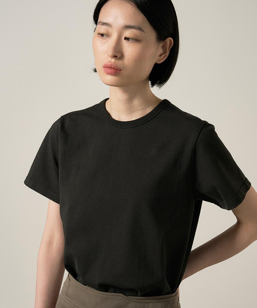 Leopeusaideuhwaiteulabel Essential 1/2 T-Shirt Charcoal