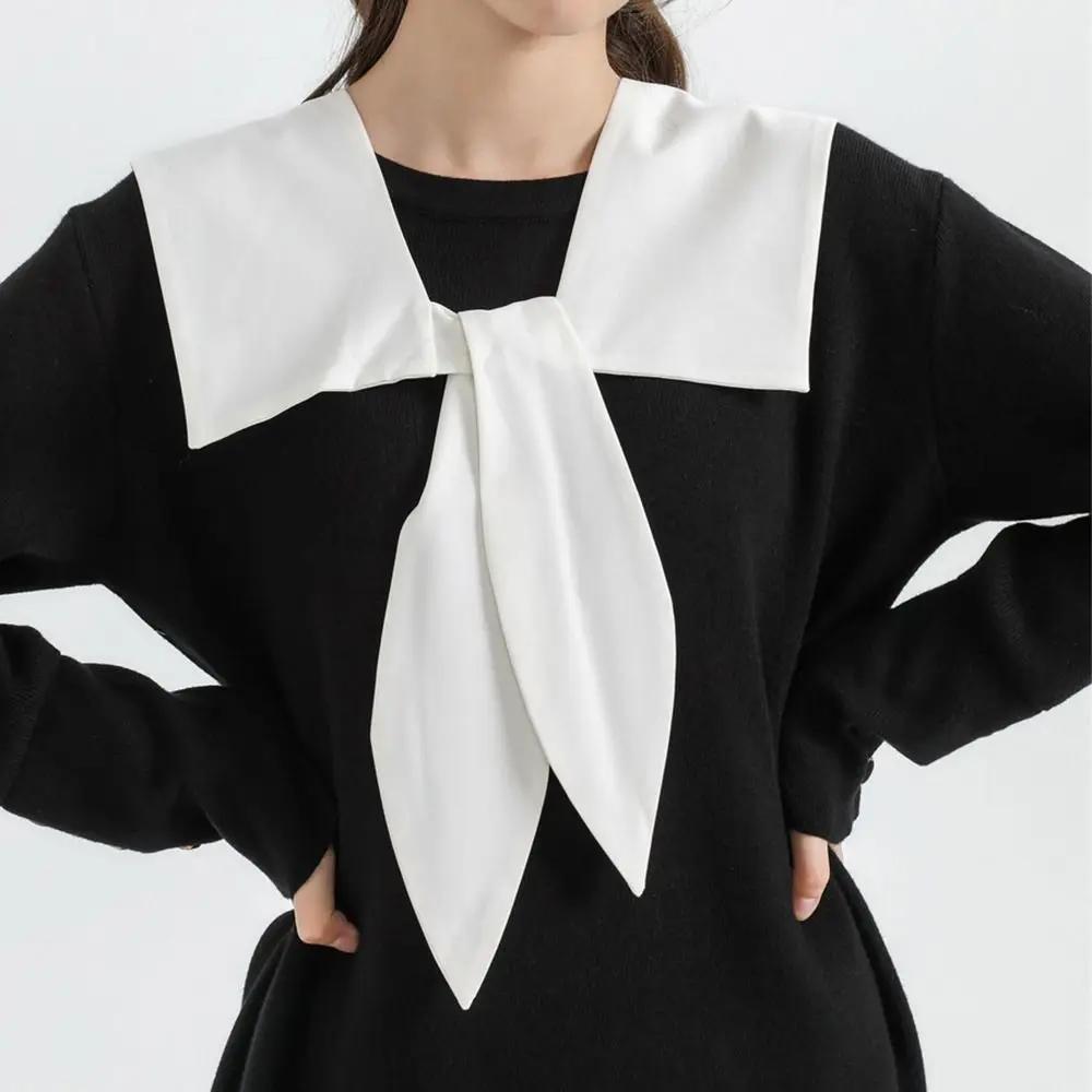 

Новый фальшивый воротник с лацканами, винтажный съемный воротник рубашки для женщин, блузка, свитер, фальшивый воротник, лацкан, топ, галстуки