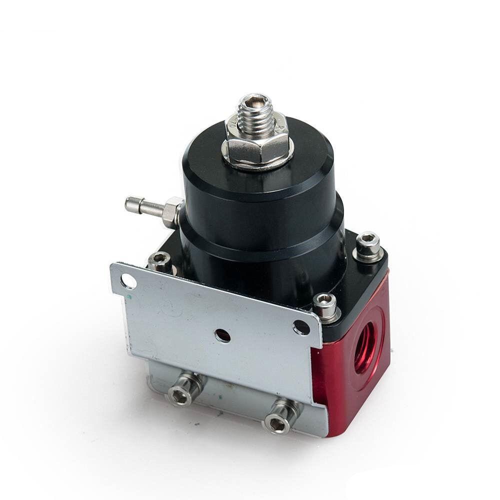 Universeller Metall Einstellbarer Kraftstoffdruckregler + 160psi Manometer AN 6 Anschlussende