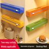 Wall-Mounted Magnetic Cling Film Cutter with Suction Cup & Two-Way Sliding Blade for Foil and Baking Paper