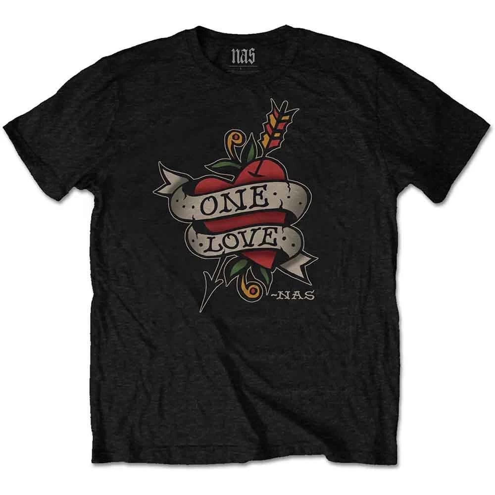 Nas NASTS02MB03 T-Shirt, Black, Large S