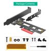 PCIE to NVME Adapter M.2 NVMe To PCIe 3.0 4X Expansion Card Risers with Bracket Card for 2242 2260 2280 M.2 NVME
