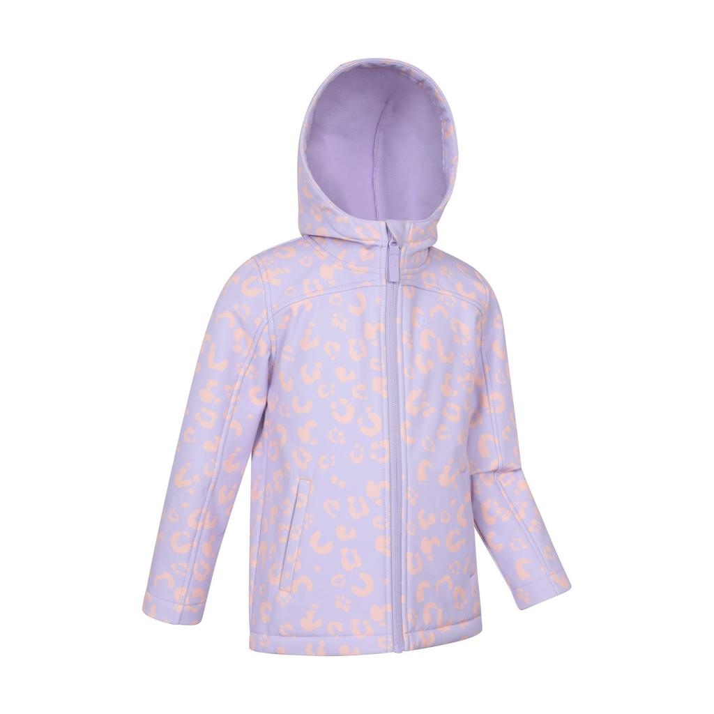 Mountain Warehouse Childrens/Kids Exodus Printed Water Resistant Soft Shell Jacket