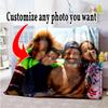 Customize Photo Customize Your Photo Blanket Throw Personalized Blanket Soft Warm Cozy Versatile for Living Room Couch Sofa Nap