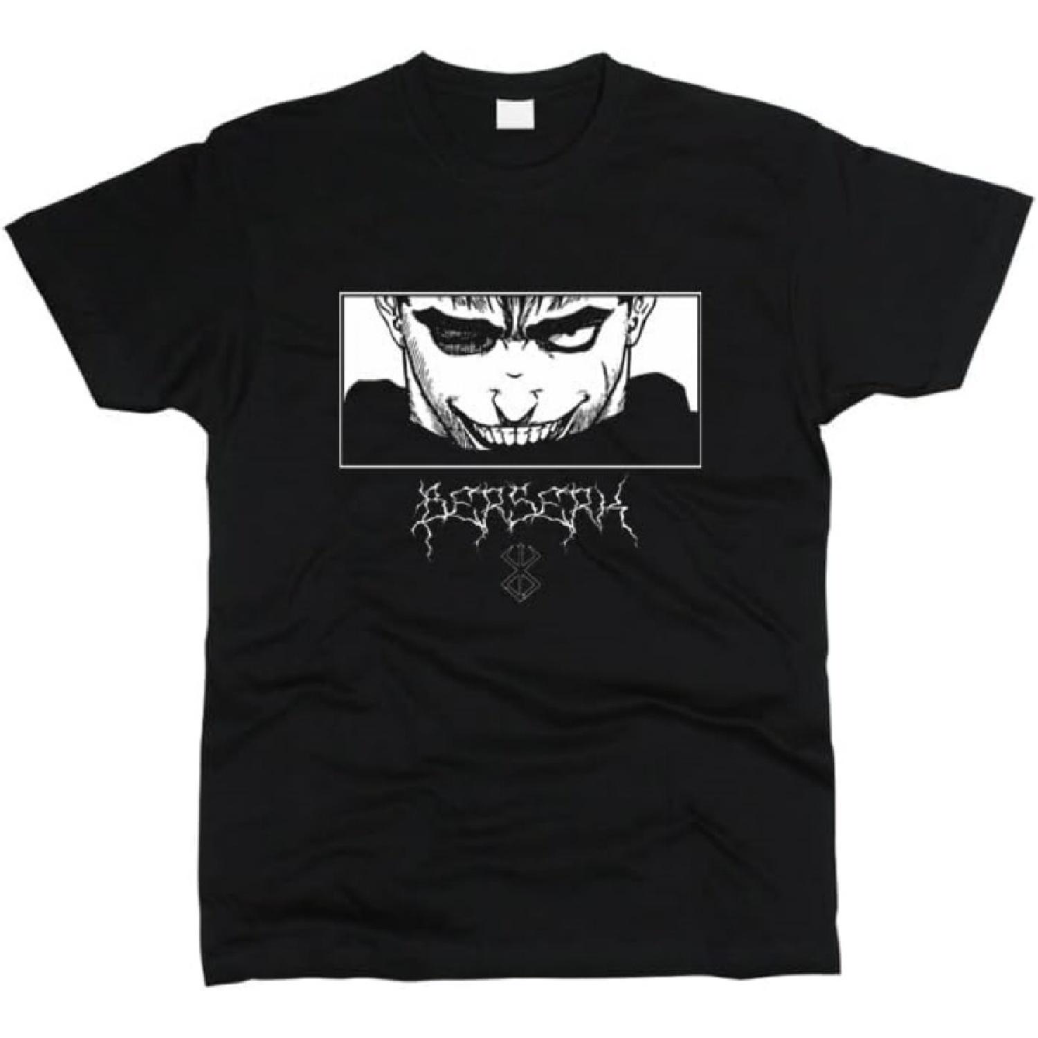 Аниме Берсерк Тяжелая хлопковая футболка Мужская S