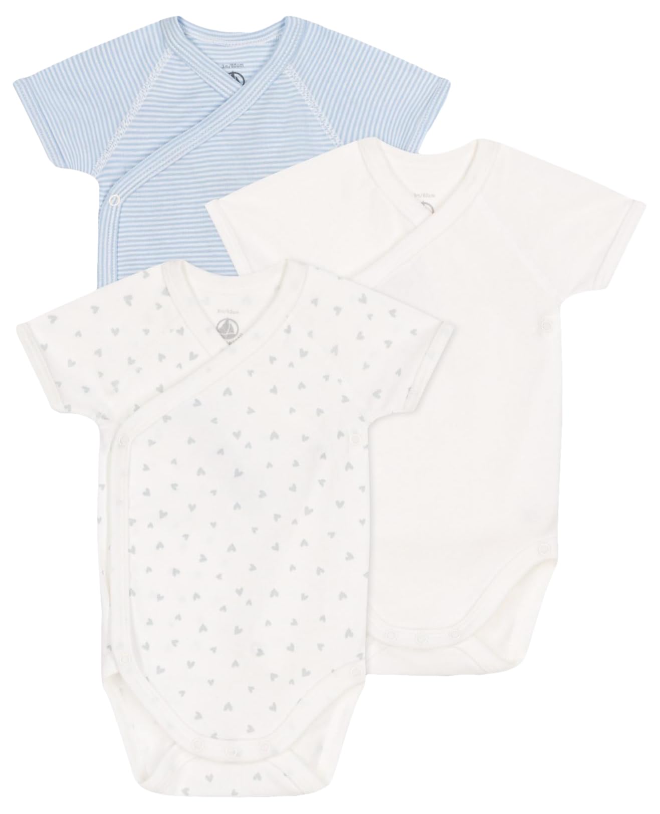 

Short sleeve matching body set of 3 A0CXU Multicolor 1 3 months 60cm [Petit Bateau]