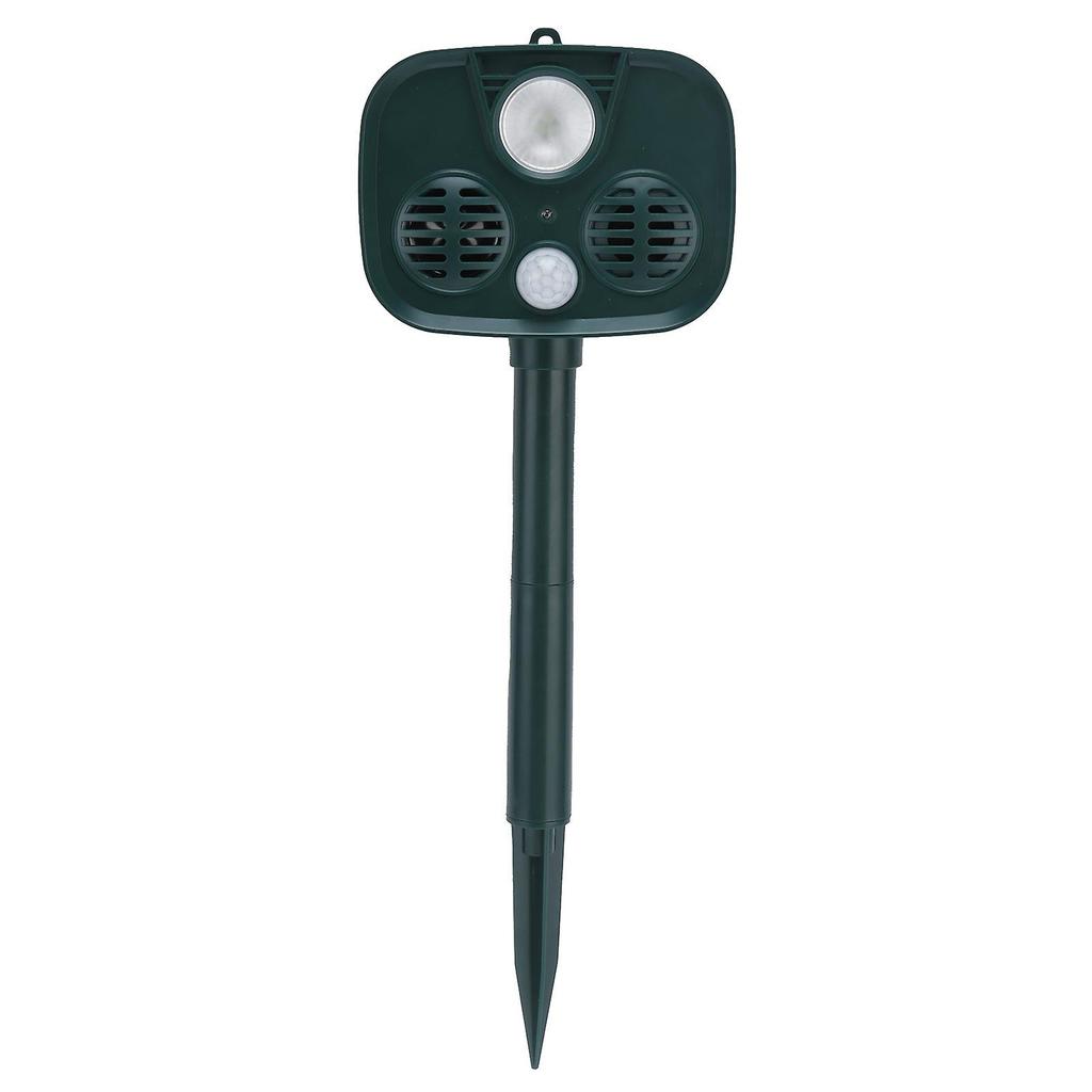 Solar Powered Animal Repellent Ultrasonic Waterproof Pest Repeller for Yard Garage Porch