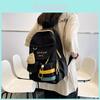 New Urban Simple Style White Non-woven Fabric Backpack For Teenage Girls