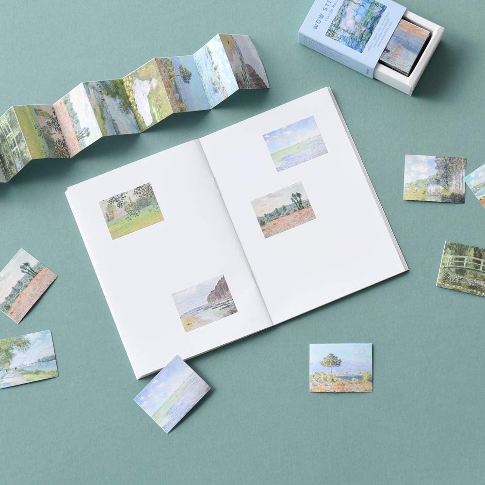 Monolike Wow Sticker Gogh Monet Set Cute Diary Mini Sticker Set + - Stickers, Decor, Stickers,