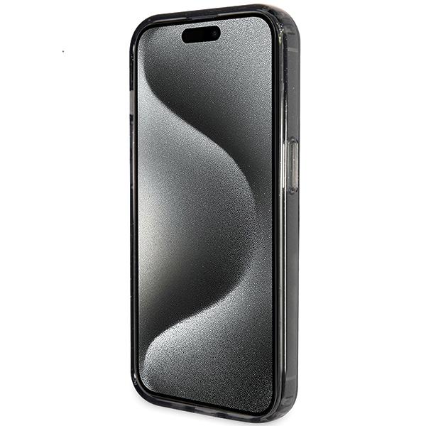 Guess Guhmp13Mhrsgsk Iphone 13 / 14 / 15 6.1 Czarny/Black Hardcase Ring Stand Script Glitter Magsafe