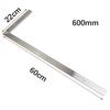 1pc 250mm-600m Square Right Ruler Angle 90 Turning Ruler Construction Carpenter Ruler For Building Framing Gauges Measuring Tool