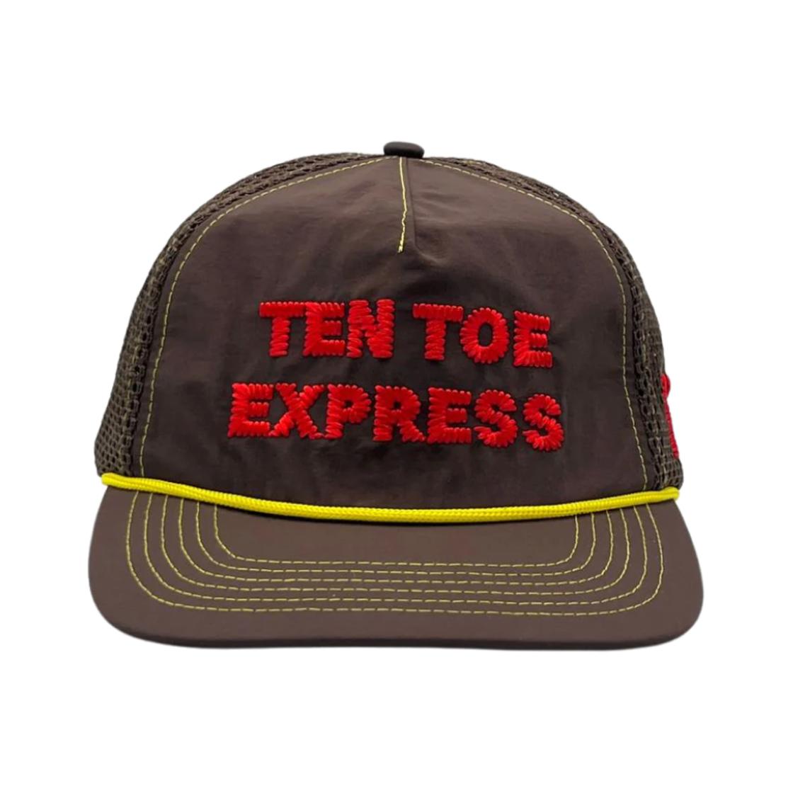 Alex Zono Ten Toe Express Trucker Hat Brown ONE SIZE коричневый