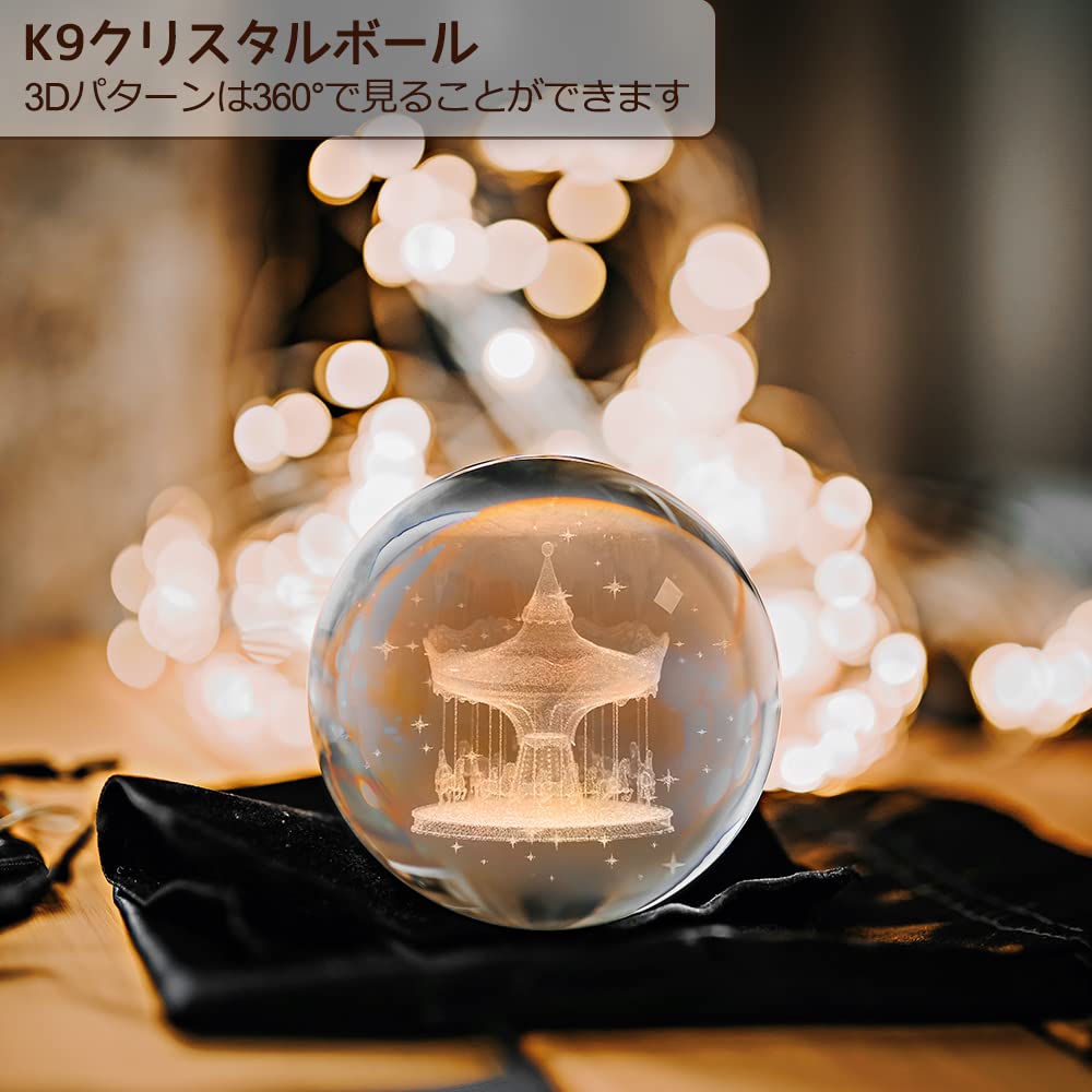 Mozalida Music Box Perfect As a Birthday Christmas Snow Globe Day Moon or for with Ambient Bedside LED USB and Projection Handmade Wooden Interior
