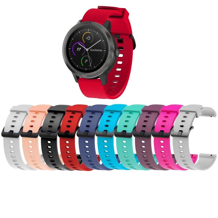 Silicone Sport Watch Band for Garmin Vivoactive 3 20mm
