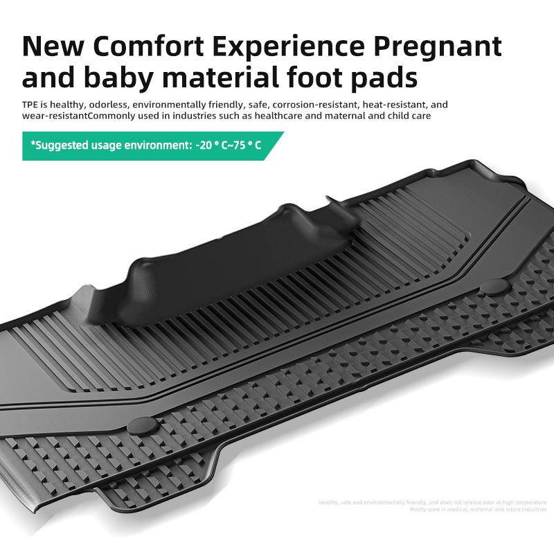 Waterproof Eco-Friendly TPE Car Floor Mats for 2019-2024 Dodge Ram 1500