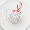 1pc Wool Felt Snowflake Heart Christmas Pendant, Xmas Tree Hanging Ornament for Home Window and Holiday Party Scene Arrangement