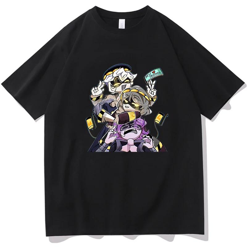 2024 Anime MURDER DRONES BEST FRIENDS T-shirt Funny Manga Graphic Print Tee Shirt Unisex Women Cotton T-shirts  Gothic Streetwear