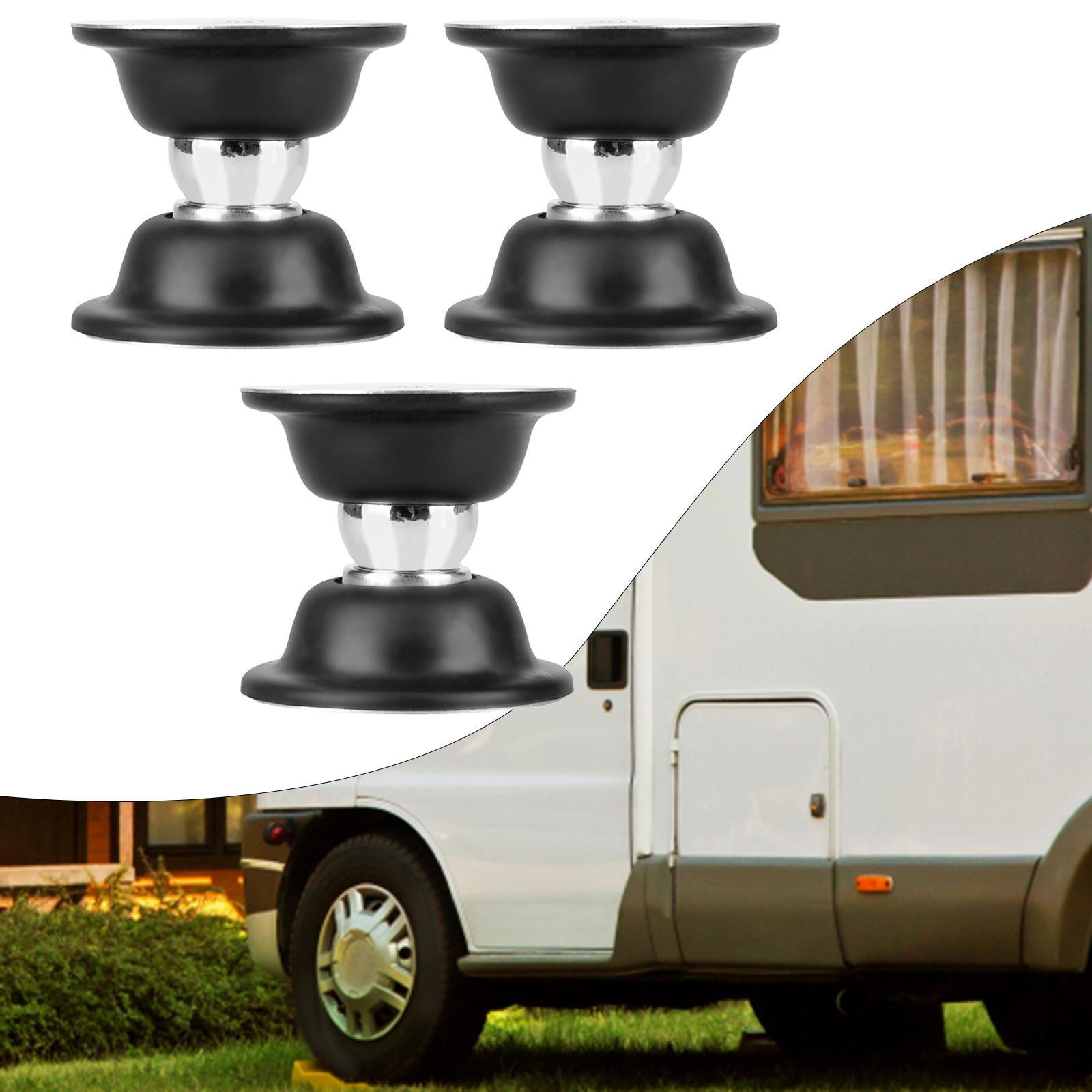 

3 Pack RV Door Catches for Baggage Holders And in Kitchen Boats Motorhome Bedroom Bathroom чёрный