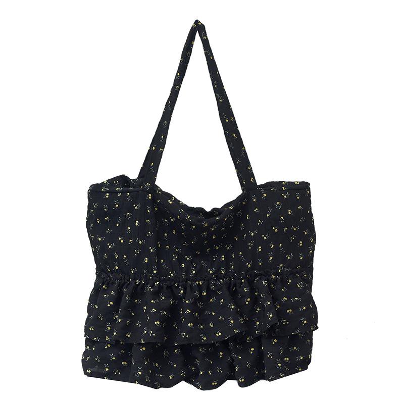 

Fresh and sweet shoulder bag women s summer new fashionable versatile shoulder bag beautiful broken skirt handbag one size fits all чёрный