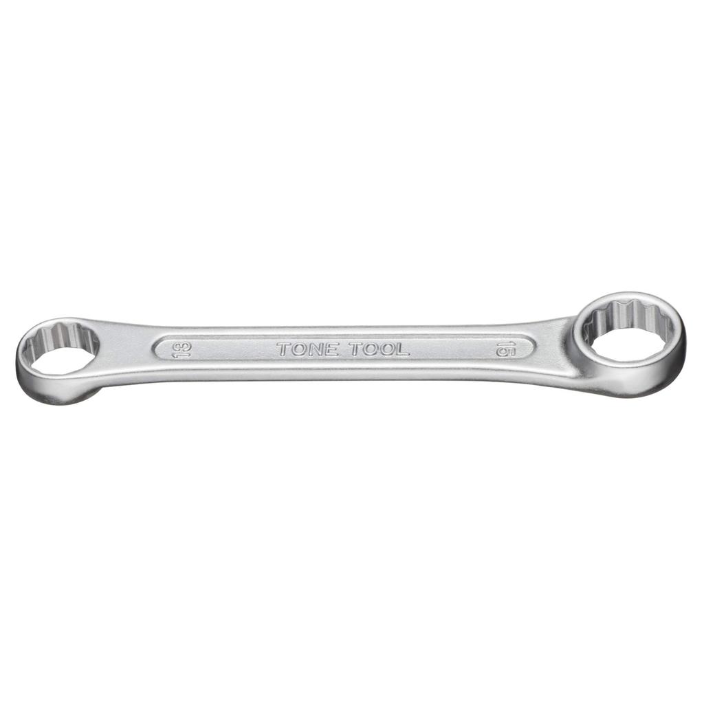 TONE Short Box Wrench Width across flats 13 x 15 mm (Straight) HPM03-1315