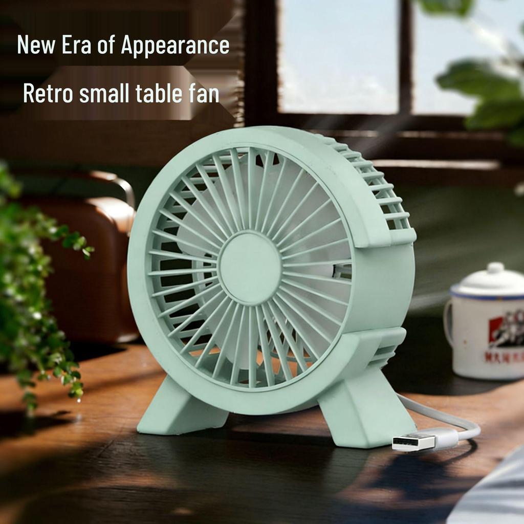 Flash Sale: Portable Mini Desktop Fan - Silent, Powerful Wind for Dorm Use
