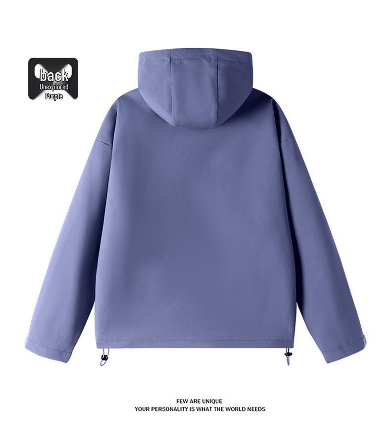 Couple's Dopamine Color Block Windbreaker - Unisex, Windproof, Versatile Outdoor Jacket