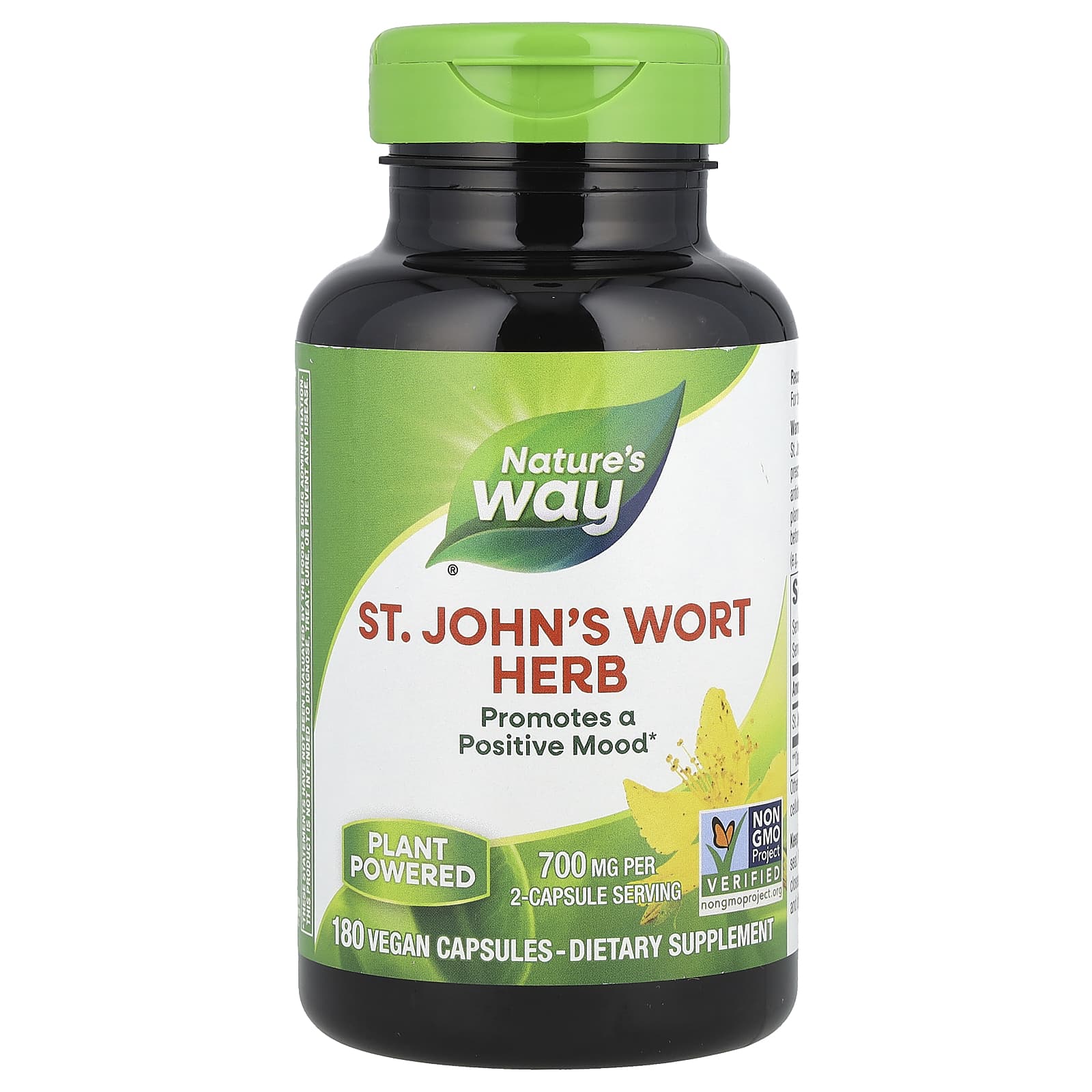 

Nature S Way, St. John s Wort Herb, 700Mg, 180 Veggie Caps (350Mg per Capsule)