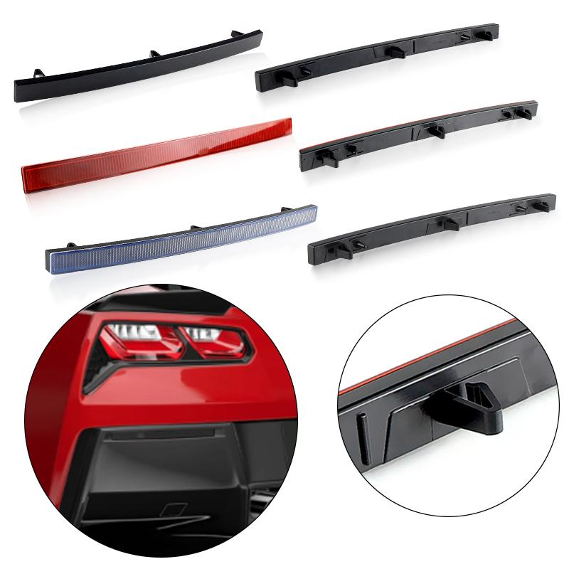 2pcs Car Rear Bumper Reflector Light Cover Shells For 2014-2019 Chevrolet Corvette C7 Tail Brake Lamp Housings No Bulb Car Parts